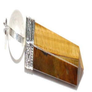 Buy Online Tiger Eye Point and Ball Pendants : Tiger Eye Point and Ball Pendants for Sale - Product Image 1