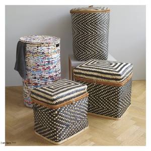 Vietnam Offre Spéciale fait à la main panier en bois bambou beige élégant panier de fruits bambou avec poignées - Product Image 5