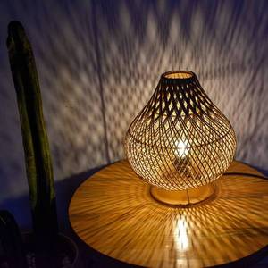 Traditional Style <b>Rattan</b> <b>Table</b> <b>Lamp</b> Wholesale in Bulk Made in Vietnam - Product Image 3