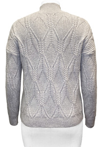 <b>Women's</b> High Quality Casual FW 22/23 <b>Turtle</b> <b>Neck</b> Pullover Fashionable Ribs Moving Cables Comfortable Knitted Body for Winter - Product Image 2