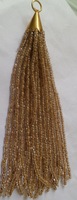 Gland indien décoratif en polyester rose et marron de 5 pouces, orné de diamants, pour accessoires vestimentaires, rideaux, textiles de maison et téléphones portables