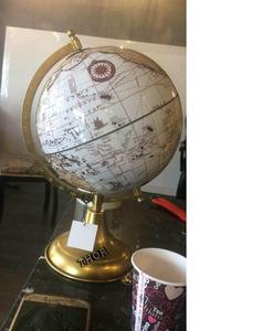 Globo del mundo náutico, globo de mesa decorativo con acabado de latón para regalos de oficina o artículos para entusiastas de la geografía - Product Image 2