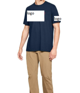 T-Shirt Logo grand drapeau 60% coton, 40% Polyester Logo broderie personnalisée importé sèche-linge - Product Image 6