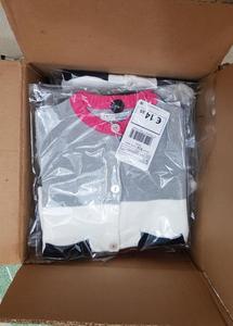 Suéteres de algodón casuales a rayas con cuello en V y cremallera para niñas, de manga regular, ecológicos, para invierno, de Bangladesh Stock Lot - Product Image 4