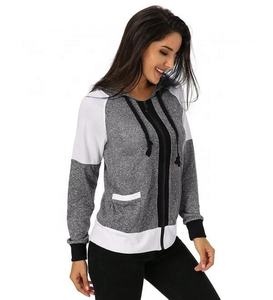 Sudadera con capucha para mujer, de bajo GSM, ligera, con logotipo personalizado - Product Image 3