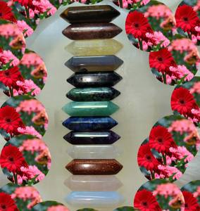 Arco Iris piedra lunar puntiaguda cuarzo piedra preciosa estilo religioso grabado tallado para joyería de curación espiritual - Product Image 2