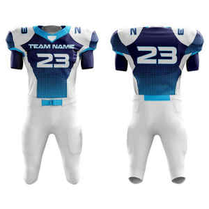 Uniforme de Football multicolore pour hommes, ensemble de sport imprimé par Sublimation et respirant, nouveau Design personnalisé, uniforme américain - Product Image 3