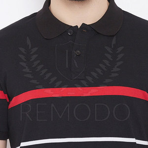 Concevez votre propre t-shirt à manches courtes pour homme en polyester/coton tricoté, respirant et écologique - Product Image 4