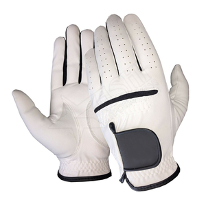 Gants de golf personnalisés en cuir véritable Cabretta respirants pour femmes et hommes Sports Logo personnalisé pour utilisation à la main - Product Image 1