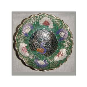 Bol de service de nourriture en métal de cadeaux multicolores classiques faits à la main pour le restaurant et l'hôtel - Product Image 2