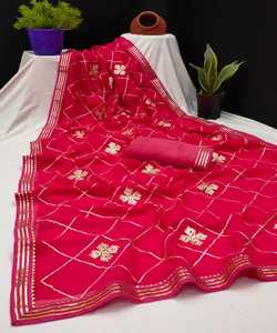 Sari de 5,5 Metros con prenda de blusa sin costuras - Product Image 4