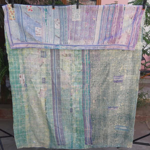 แคนธาโยนสไตล์วินเทจพร้อมงานปักและแผ่นปะทำมือสำหรับตกแต่งบ้านและเสื้อผ้าดีไซน์ใหม่ - Product Image 2