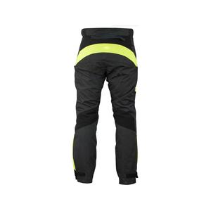 Pantalon de moto en tissu patchwork jaune et noir, imperméable, en Cordura, équipement de protection pour la conduite - Product Image 2
