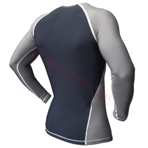 Rashguard de nailon con protección UV, ropa deportiva de manga larga para hombre, con logotipo personalizado OEM de seda y LICRA personalizado - Product Image 6