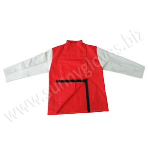 Veste de soudage de qualité supérieure résistante à la flamme, pour soudeur en cuir fendu robuste, veste de sécurité - Product Image 5