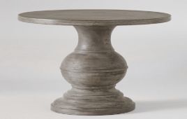 Tables basses rondes de salon Adonis au Vietnam, design de meubles traditionnels vintage, base en béton, ciment, terrazzo - Product Image 3