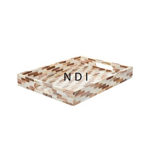 Top Selling Product Handcrafted Decorative <b>Platter</b> With Handles Decor <b>Buffet</b> <b>Serving</b> Dishes - Product Image 1