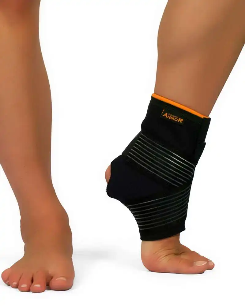 ARMOR NEOPRENE ANKLE SUPPORT BASIC WITH ZIPPER CLOSURE