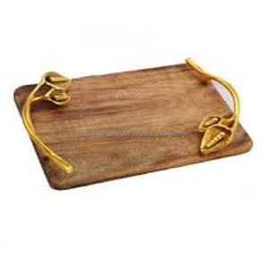 มะม่วงไม้ให้บริการถาดโลหะเงินจับ - Product Image 3