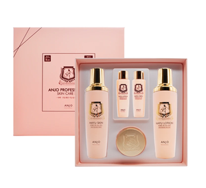 Cosmétiques coréens Anjo JEJU Huile de cheval, ensemble de 3 pièces, crème pour le visage anti-âge, anti-rides, hydratante, blanchissante, nourrissante + soin de la peau - Product Image 1