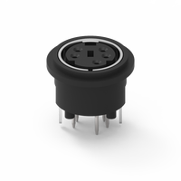 Connecteur Mini Din 5 broches femelle type DIP Modèle MD-05F3-01 Marque Nian-Yeong 2A 12V Usage industriel