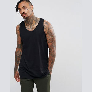 plain men gym vest bodybuilding tank top
