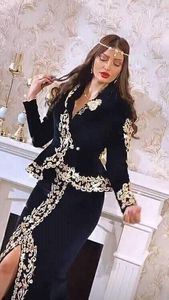 Vestido de caftán KARAKOU con bordado colorido de DABKA, cuentas de cristal, trabajo de piedra de vidrio para fiesta, 2022 - Product Image 2