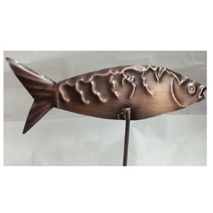 Modelo de Metal antiguo en forma de pez, estilo religioso pulido, hogar y Hotel, boda, artículo colgante decorativo, artículo de regalo - Product Image 1