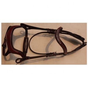 บังเหียนหนังสไตล์อังกฤษขี่ม้า,สั่งสินค้าจากผู้ค้าส่งและผู้ผลิตเบาะทำด้วยมือพร้อมคริสตัลดีไซน์ล่าสุด - Product Image 1