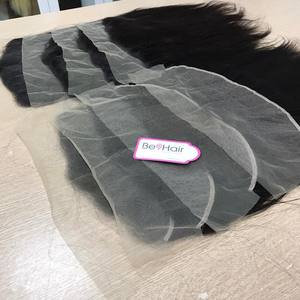 Extensions de cheveux humains Remy translucides, cheveux raides et transparents, tissés à la main, qualité supérieure, chevelures vierges, prix en gros - Product Image 5