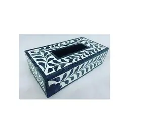Handgemaakte Bone Inlay Tissue Papier Cover Holder Box Cover Papieren Servet Houder Doos Woonkamer Keuken Voor Verkoop