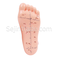 Modèle anatomique humain de pied en caoutchouc pour acupuncture, usage hospitalier et clinique de massage, avec fonction moxa chinoise, 15cm*7cm, en promotion