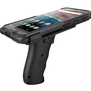 Großhandel barcode reader computer pc-Industrieller robuster Android Tablet PC mit GPS 4G LTE Option NFC Auto halterung RFID-Lesegerät