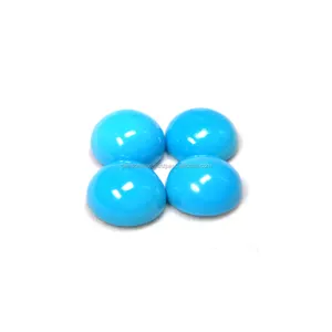 Natural Turquoise Round Gemstone 4mm 5mm 6mm 7mm Cabs Cabochon Loose Turquoise Gemstone Semi Precious Natural Arizona Turquoise