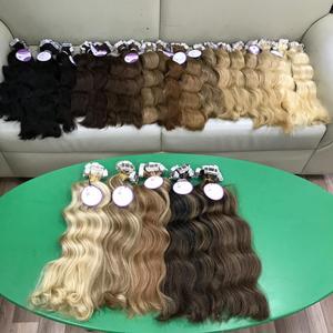 Venta al por mayor de un donante de salud sin procesar cruda vietnamita virgen cutícula alineada Cabello, extensión de cabello con cinta ondulada natural 0DM OBM - Product Image 4