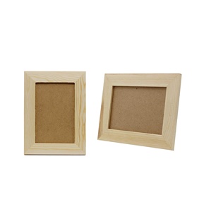 กรอบรูปที่ทันสมัยสีธรรมชาติกรอบไม้สำหรับตกแต่งบ้านทำด้วยมือขัดเงา - Product Image 1