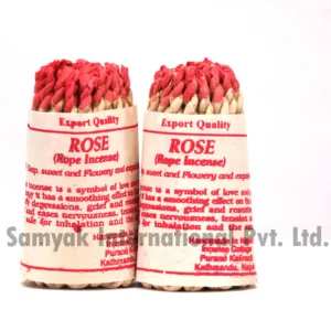藏式玫瑰绳香手工卷制天然成分新鲜香气用于宗教用途和清新剂