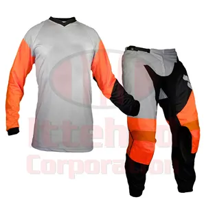 Custom Sublimated Design MX Motocross Anzug Dirt Custom orange Motocross Hose Motocross Wear Anzug Trikot lang