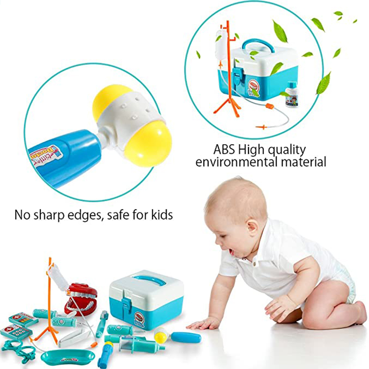 Игрушки для девочек и мальчиков, Детские ролевые игры, деревянные докторские игрушки, красный медицинский набор, наборы медицинских коробок для дантистов, лидер продаж, игры