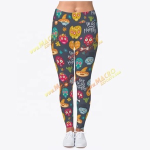 Polyester et Spandex Yoga Leggings en gros Sublimation imprimé pantalon pour les femmes extensible confortable Sexy Yoga porter - Product Image 4