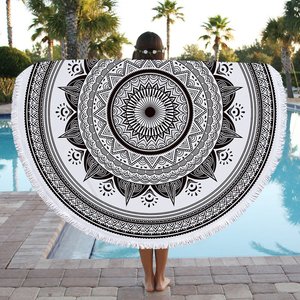 Ombre Mandala Indian Art Deco Impreso Colgante de pared Playa Hippie Tapices Alfombra de picnic Mantel decorativo de la India - Product Image 2