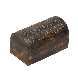 Caja de Madera Estilo Vintage para Tesoros, Caja de Tesoros Pirata Encajada con Correas de Hierro a Bajo Precio, Caja Decorativa de Madera - Product Image 5