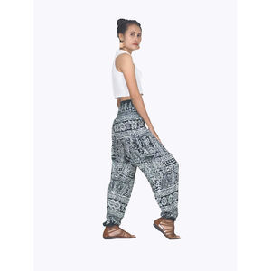 Napat ropa urbana imprimir 1 pantalones de harén de las mujeres en verde PP0004 020001 05 listo para nave - Product Image 2