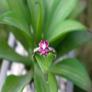 Ruby & Diamond Edelstein hand gefertigten Ring 925 Sterling Silber Schmuck Unisex Artikel Großhandels preis