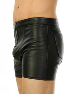 กางเกงขาสั้นคาร์โก้ผู้ชาย คุณภาพสูง หนังแท้ เป็นมิตรกับสิ่งแวดล้อม ระบายอากาศได้ดี บริการ OEM เอวกลาง ผ้าตาข่ายเนื้อแน่น สำหรับฤดูร้อนและฤดูใบไม้ร่วง - Product Image 2