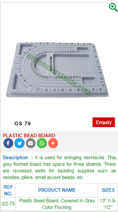 PLASTIC <b>BEAD</b> <b>BOARD</b>|GS JEWELLERY MAKING TOOLS - Product Image 2