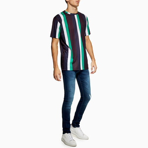 T-shirt pour homme au design tendance, séchage rapide, logo imprimé par transfert thermique sur le devant, tissu tricoté 100% polyester, prix de gros - Product Image 6