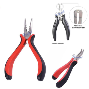 Hair Extensions Tools Stainless Steel Hair Extension Custom Pliers With Grip Handle Under Your Own Logo - Product Image 1