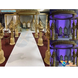 Mandap Tridev en bois de luxe exclusif, achat auprès du fabricant de piliers en bois faits à la main les plus populaires, vente d'événements à Birmingham, vente à Glasgow - Product Image 1