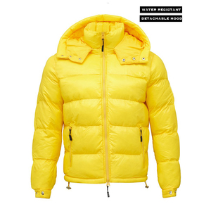Veste matelassée brillante pour homme, classique, jaune, rouge, bleu, extérieur, hiver - Product Image 4